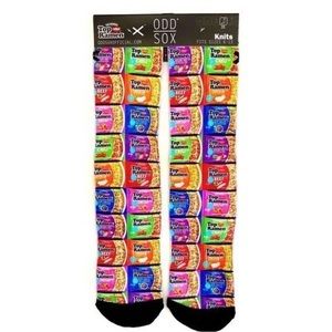 New | Flavorful Odd Sox Top Ramen Noodles Crew Socks - Unisex Size 6-13